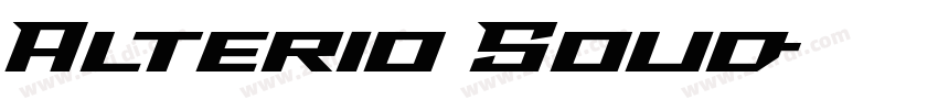 Alterio Solid字体转换